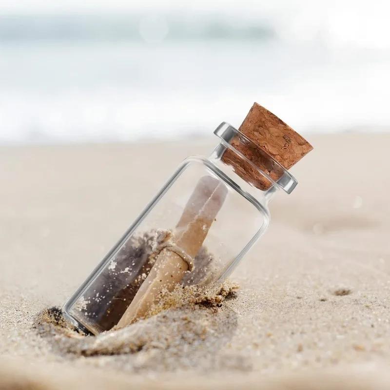 10 pièces 5 ml-20 ml petites bouteilles en verre avec bouchons en liège bricolage décoration Mini fl