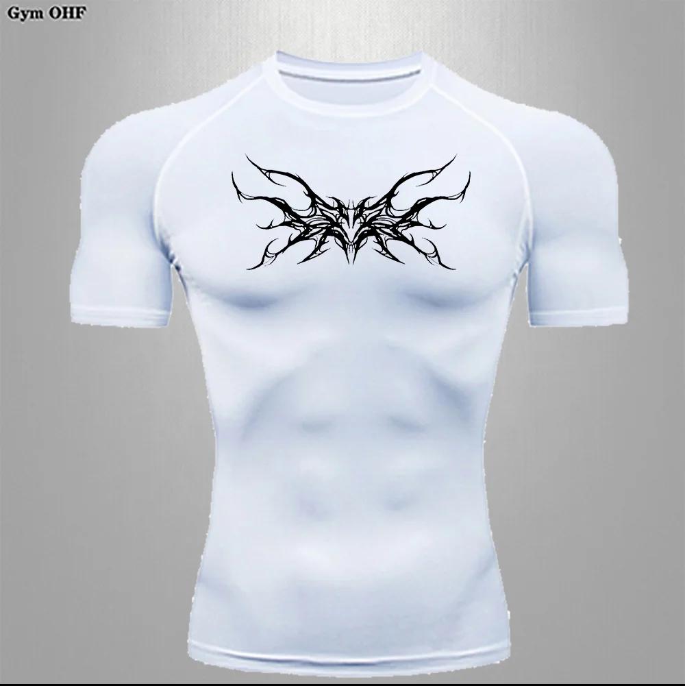 T-shirt compression homme minceur été - Chemise sport fitness salle gym séchage rapide confortable