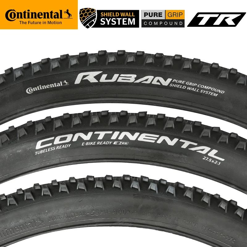 Continental Ruban Vtt Tubeless Ready Pneu Pliant 29x2.1/2.3 180TPI Composé Bouclier Mur Système Anti