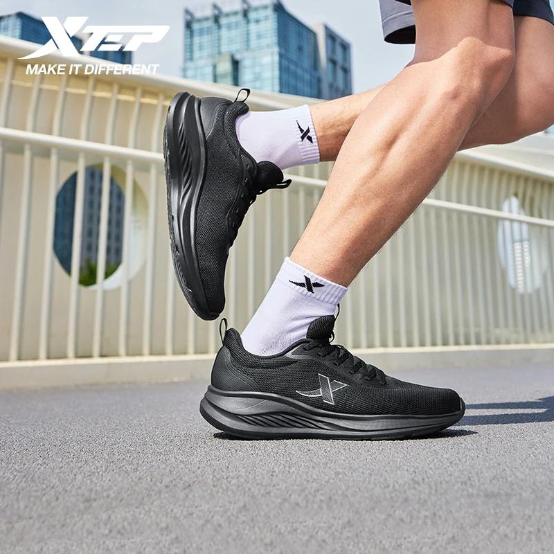 Xtep chaussures de course pour hommes 2025 été respirant maille chaussures à semelles souples absorb