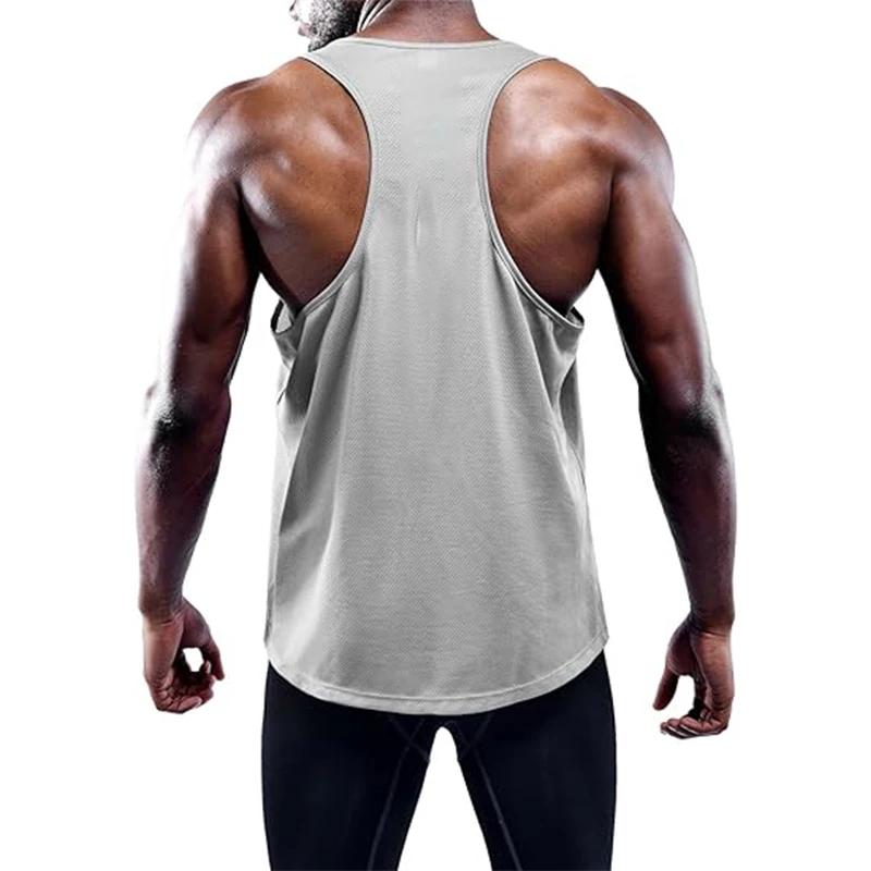 Débardeur de course pour hommes, gilet de Sport d'été, séchage rapide, débardeur d'entraînement, Sin