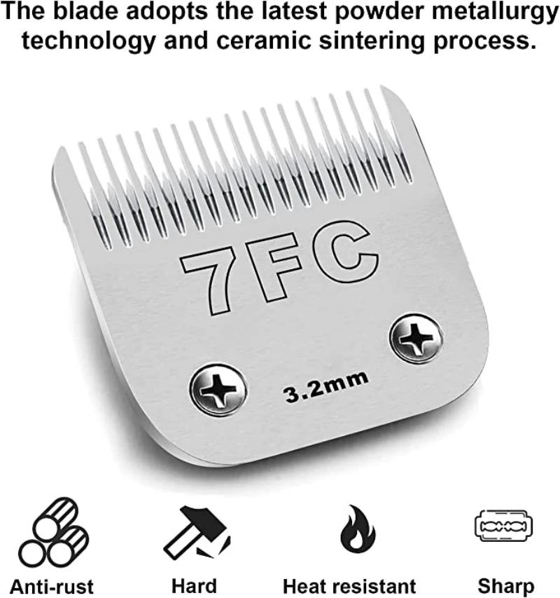 Lame de rechange professionnelle pour tondeuse pour animaux de compagnie, 3F 4F 5F 7F, A5, adaptée à