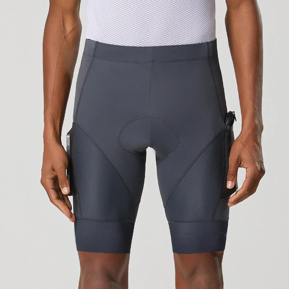 YKYWBIKE – Shorts de vélo rembourrés pour hommes, collants de sport confortables à 2 poches, coupe c