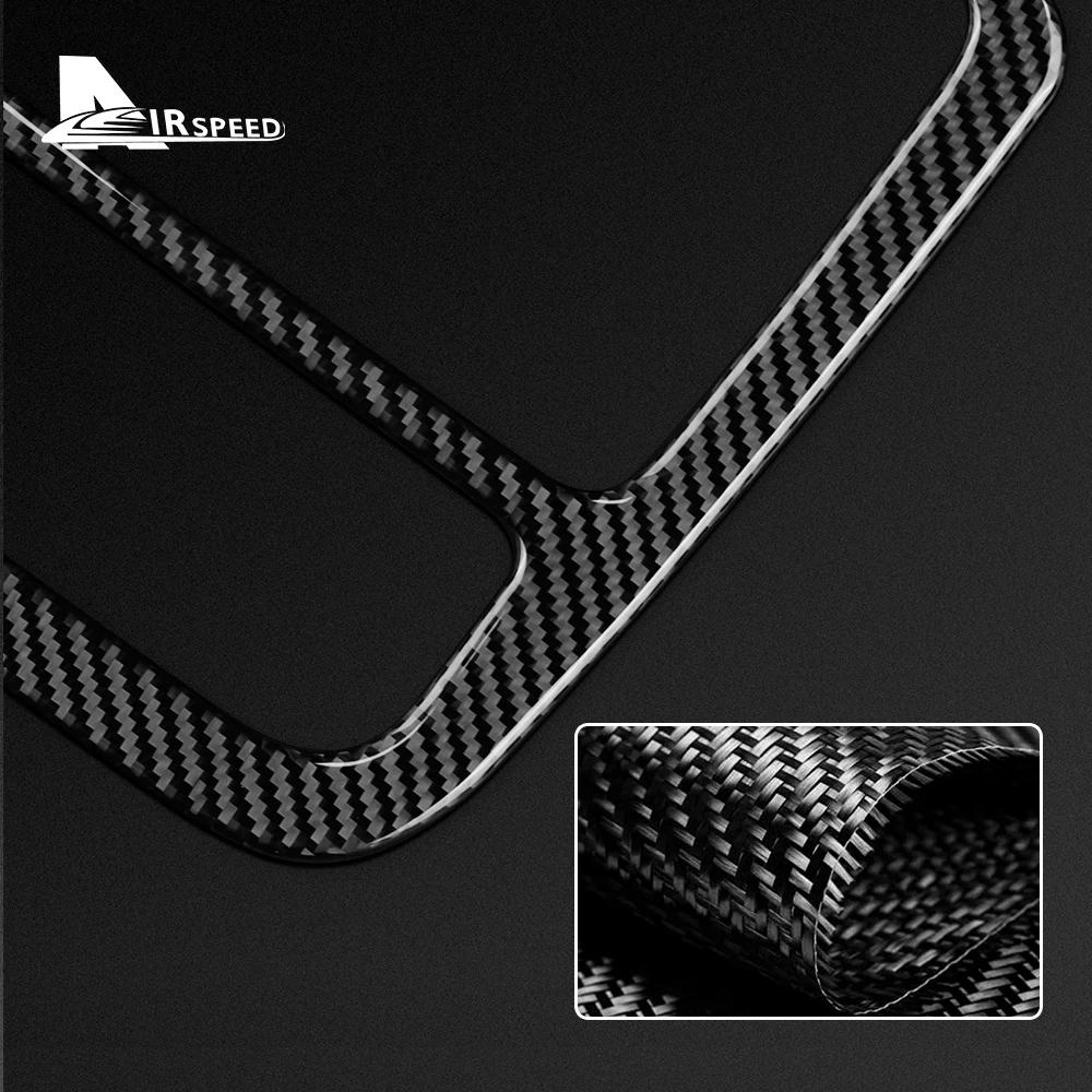 Autocollant de sortie CD AC en Fiber de carbone véritable et souple, pour Volkswagen Scirocco 2009 2