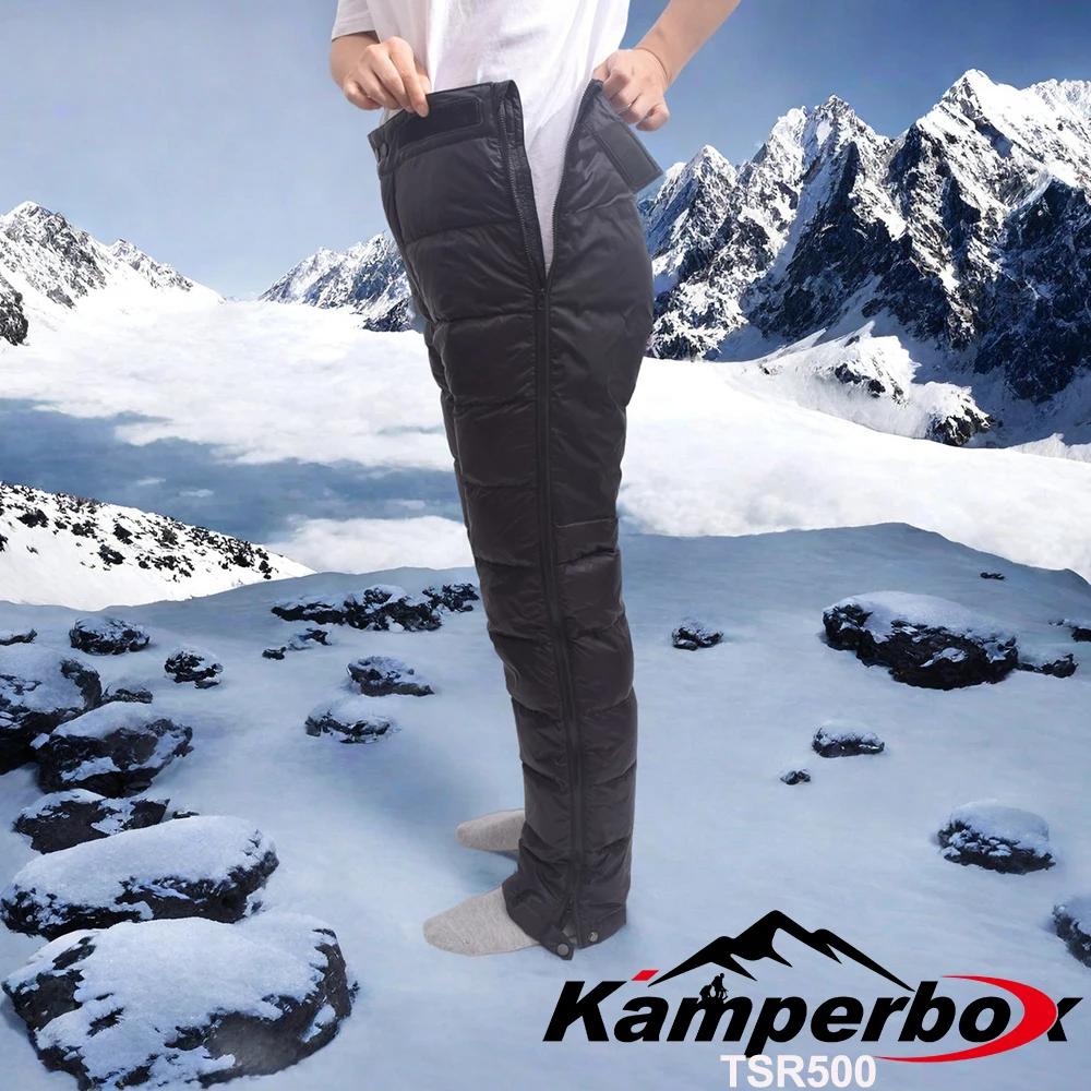 Pantalon d'hiver homme Kamperbox en duvet - Pantalon de randonnée hiver chaud et imperméable pour activités outdoor