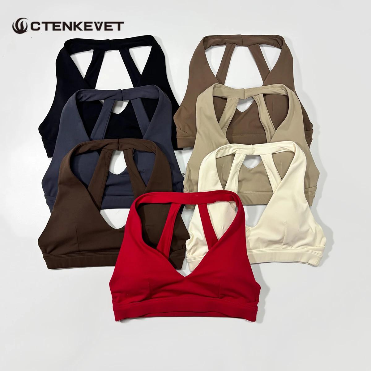 Nouveau soutien-gorge de sport dos nu pour femme, antichoc, pour la gym et la course, avec dos éléga