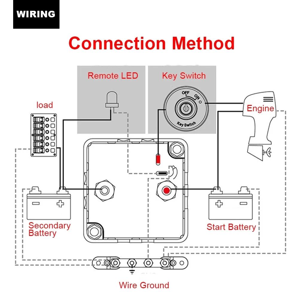 Isolateur de batterie double intelligent 12V ou 24V, relais de Charge divisé sensible à la tension,