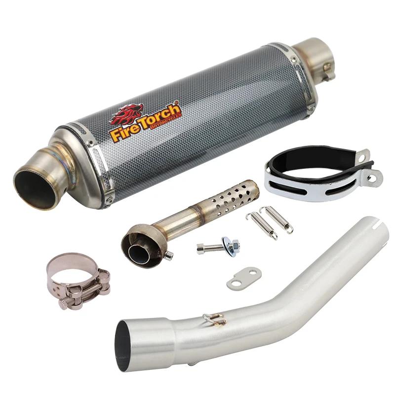 Système d'échappement Slip-On pour moto Yamaha Tenere 700 XTZ700 XTZ-700 2019-2025 avec tuyau de lia