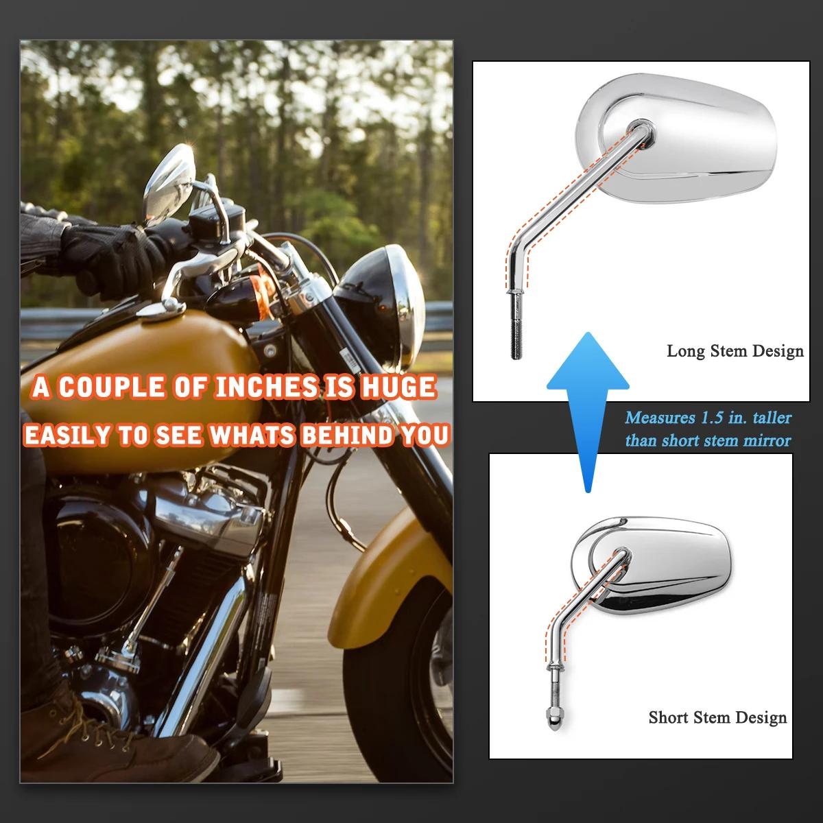 Rétroviseurs pour Harley 1982 – 2025 Touring Road Glide Electra Glide Road King Street Glide Sportst