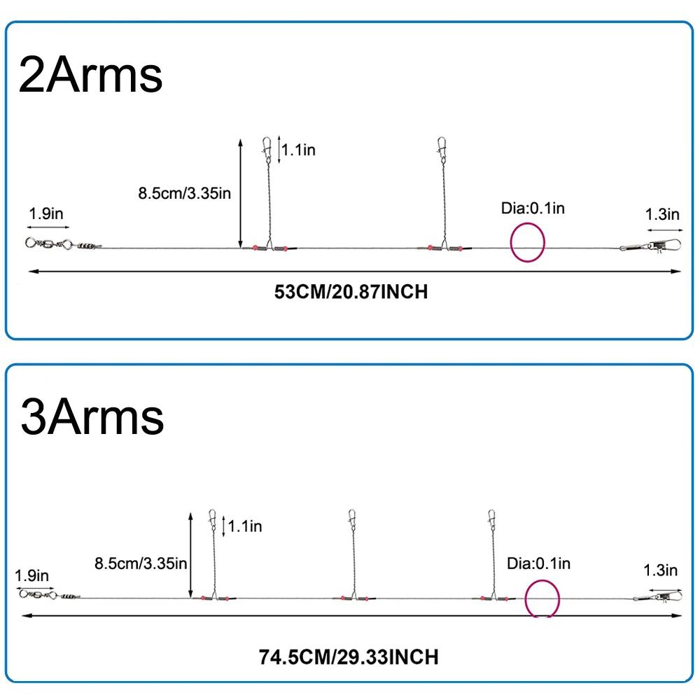 Fil de pêche en acier inoxydable avec connecteur à pression à percussion, outil de pêche, 12 pièces