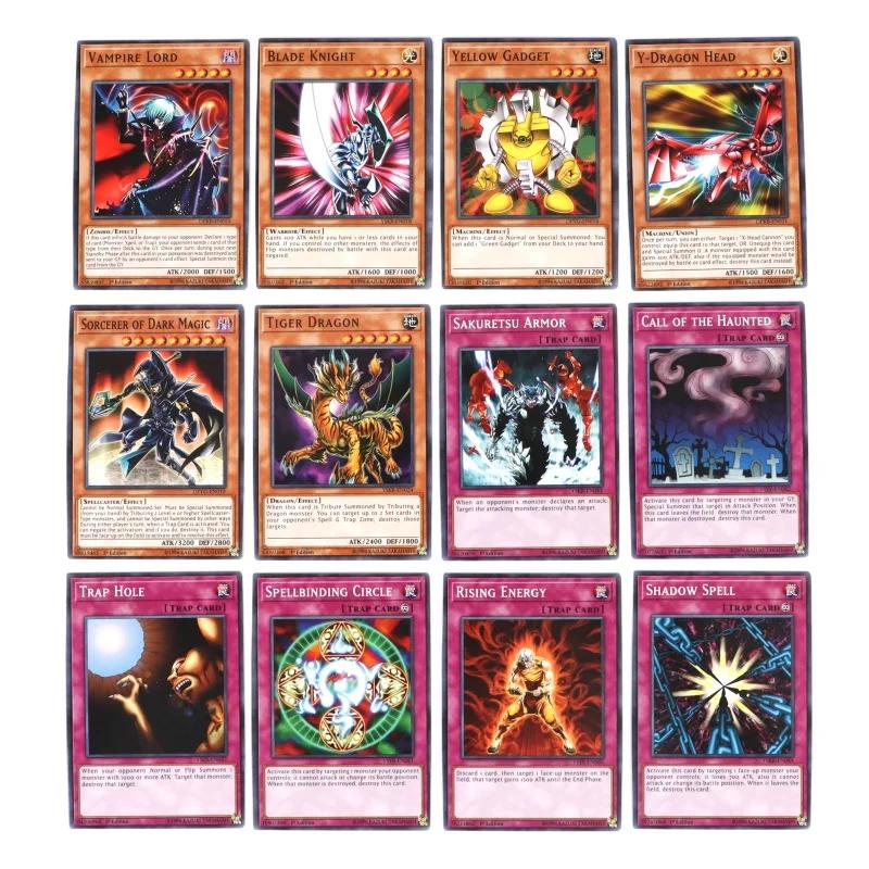 66 pièces/boîte anglais Yu Gi Oh cartes jeu à jouer commerce bataille Carte magicien foncé Collectio