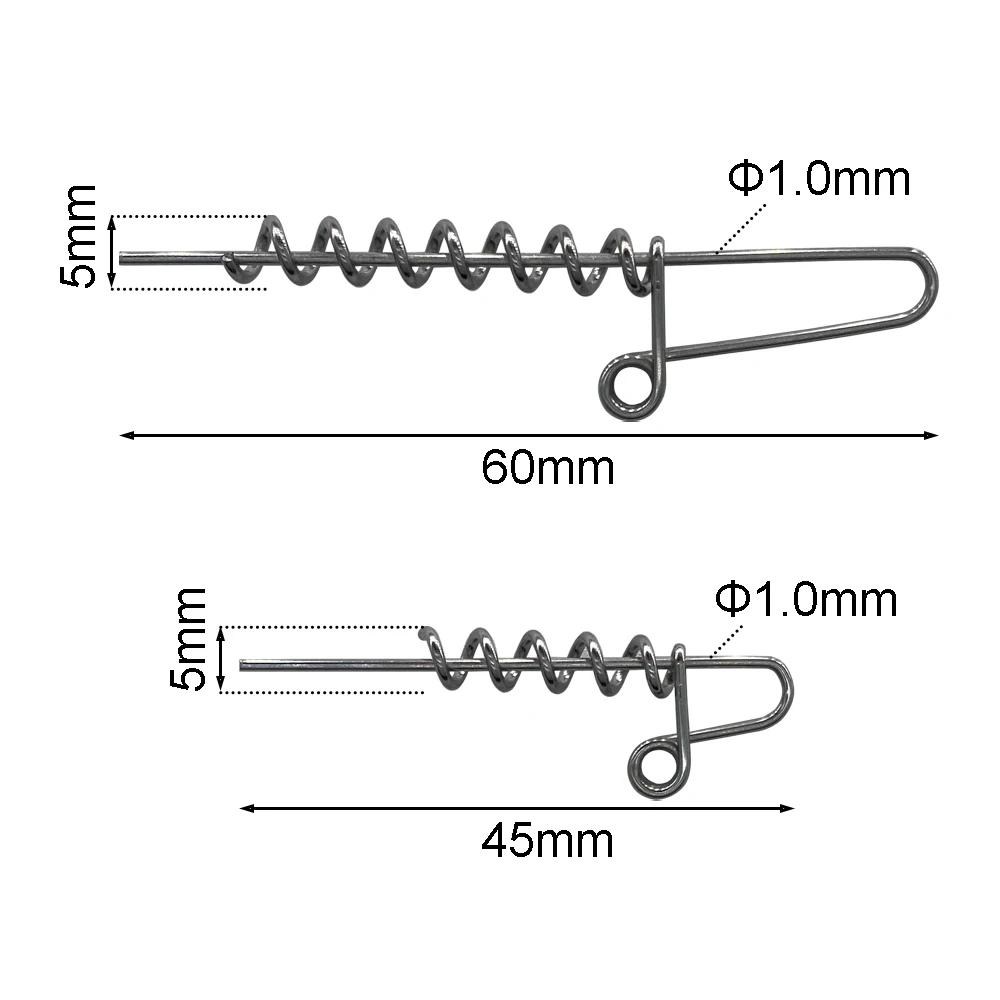 Spinpoler – vis peu profonde, accessoires de pêche pour leurre souple, broche de crochet de 45mm/60m