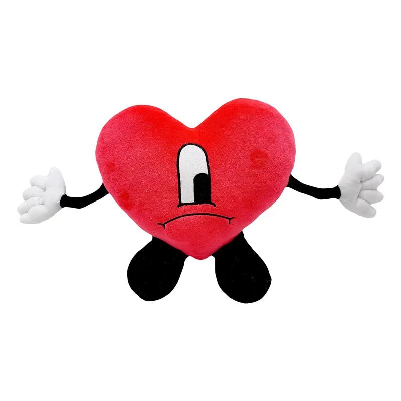 Un Verano Sin Ti peluche coeur mignon mauvais lapin peluche doux peluche Kawaii poupées pour filles