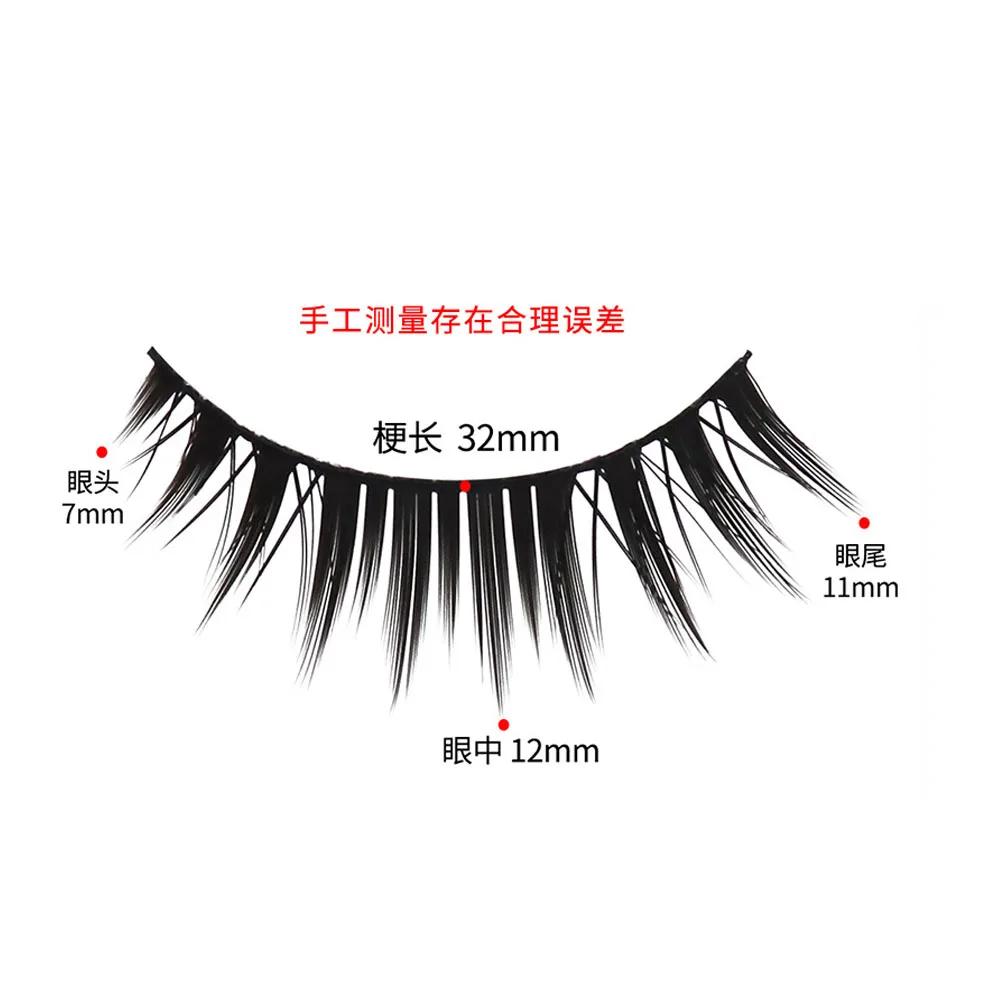 5 paires de faux cils de maquillage épais Fasle cils longs naturels épais Extension de cils usage qu
