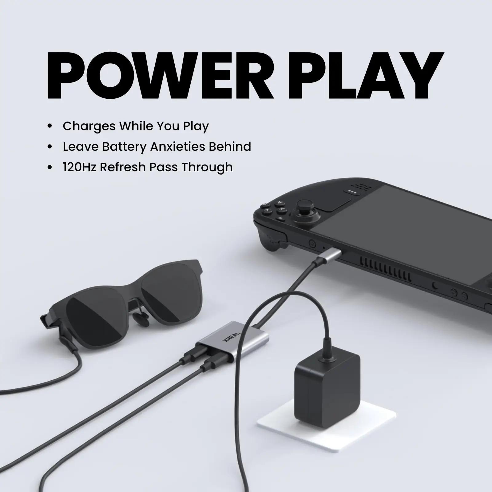 Hub XREAL pour lunettes AR, adaptateur de charge et d'utilisation, connexion directe portable Switch