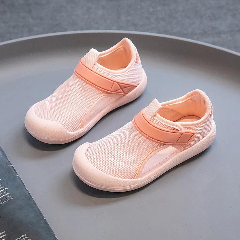 Sandales en Maille pour Enfant, Chaussures d'Été Décontractées, Semelle Souple, Chaussures de Plage,