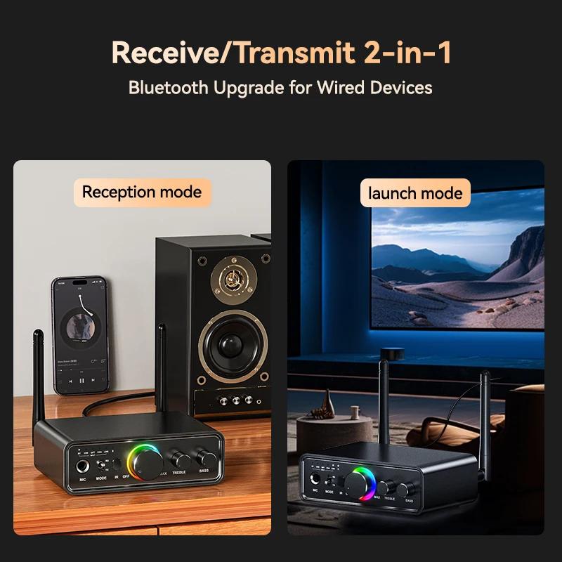 Coque en alliage d'aluminium de qualité aéronautique Adaptateur audio multifonction Bluetooth 5.3 Ém