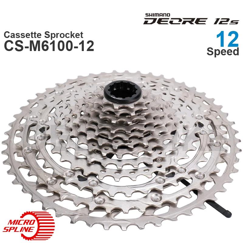 WinterMANO DEORE M6100 12v Cassette Pignon CS-M6100-12 12 Vitesses-HYPERGLIDE pour VTT vélo Pièces D