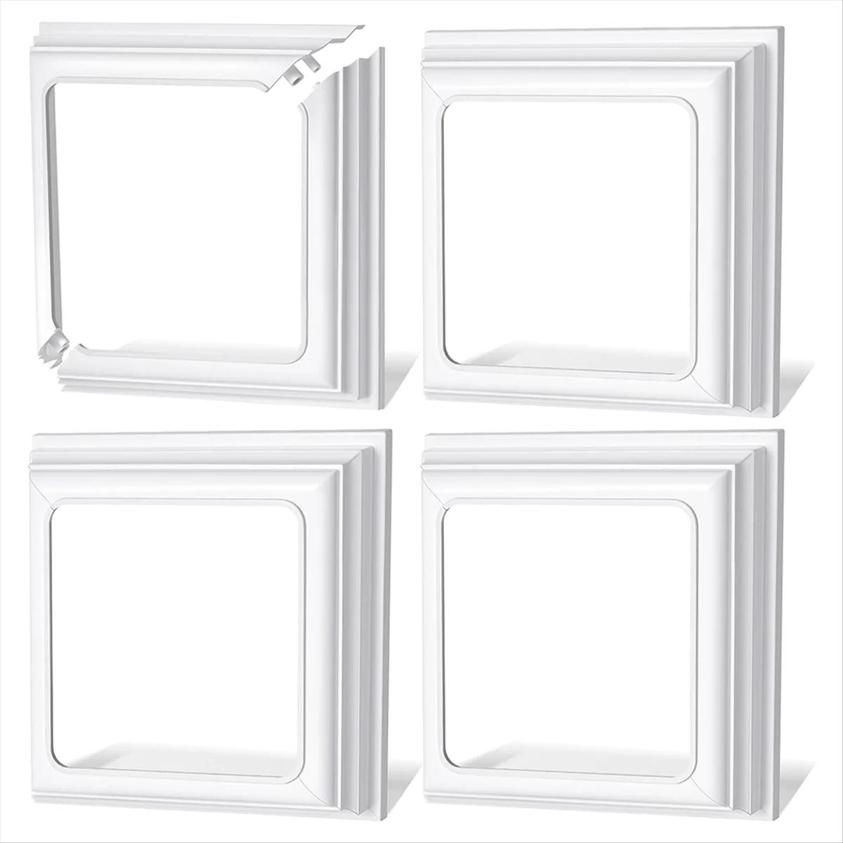 A04I 4x4 pouces jupe de poteau en vinyle-garniture de couverture de Base de poteau blanc pour poteau