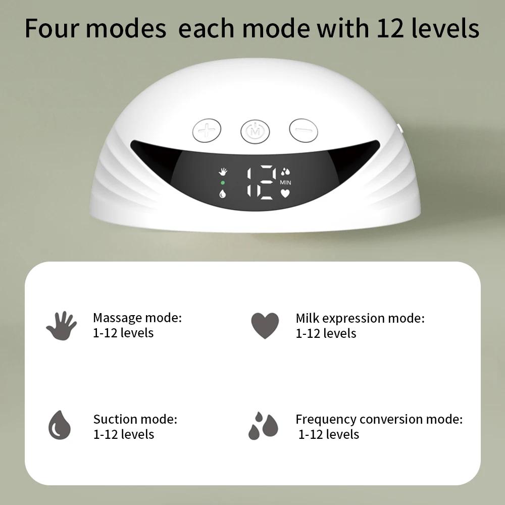 Tire-lait Portable 210ML, grande capacité, mains libres, électrique, Portable, sans BPA, avec affich