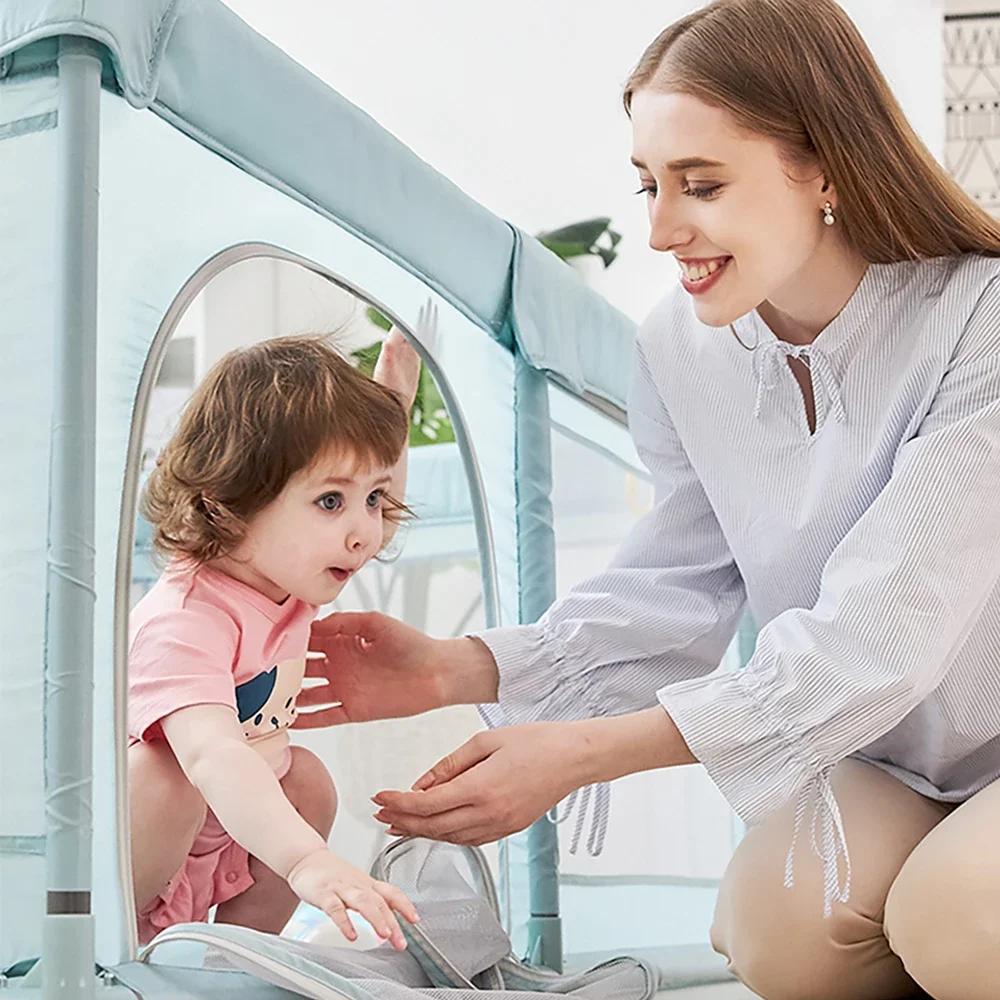 IMBABY-Grand Parc avec Protection en Mousse pour Enfant, Aire de Jeux de Haute Qualité pour Bébé