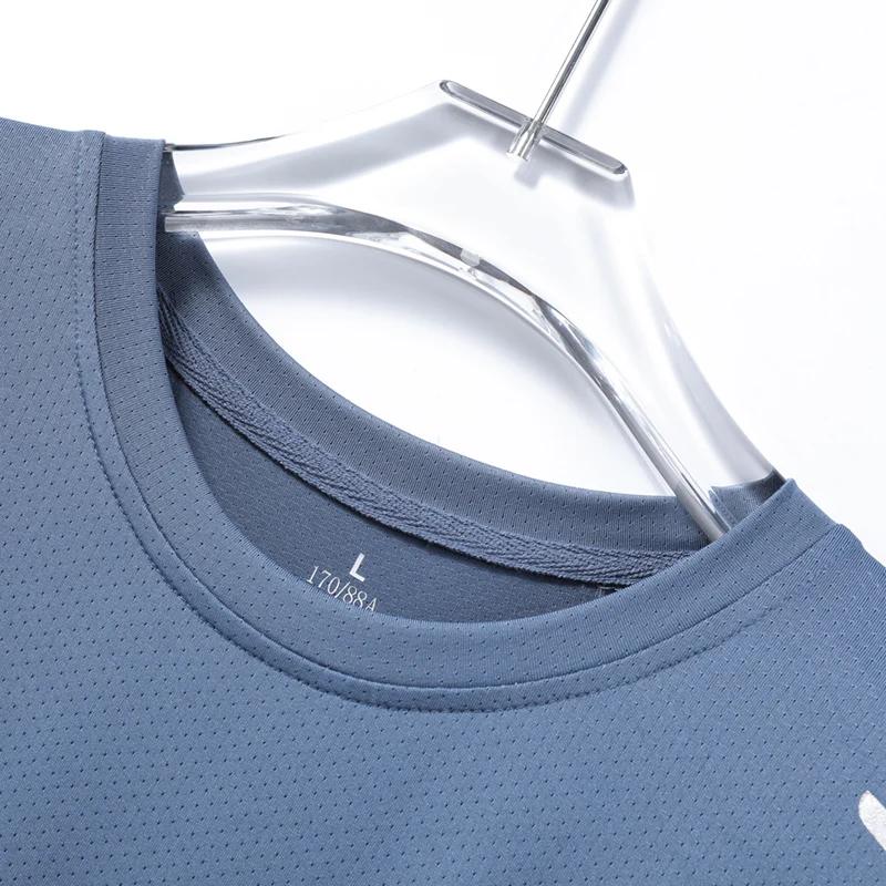 CHRLCK hommes course séchage rapide T-shirts respirant randonnée pêche T-shirts élasticité douce Spo