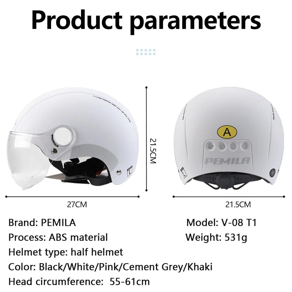 PEMILA hommes femmes casque de cyclisme avec lunettes lentille casque de vélo vtt vélo de route auto