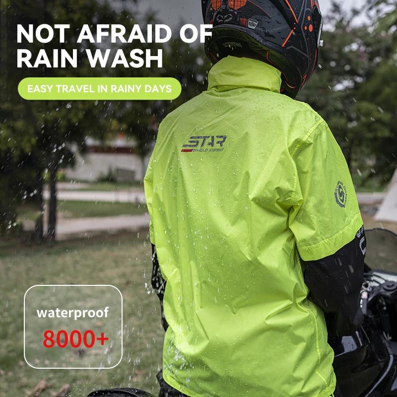 Star Field Knight-Ensemble de vêtements d'équitation de moto pour hommes et femmes, imperméable, pan