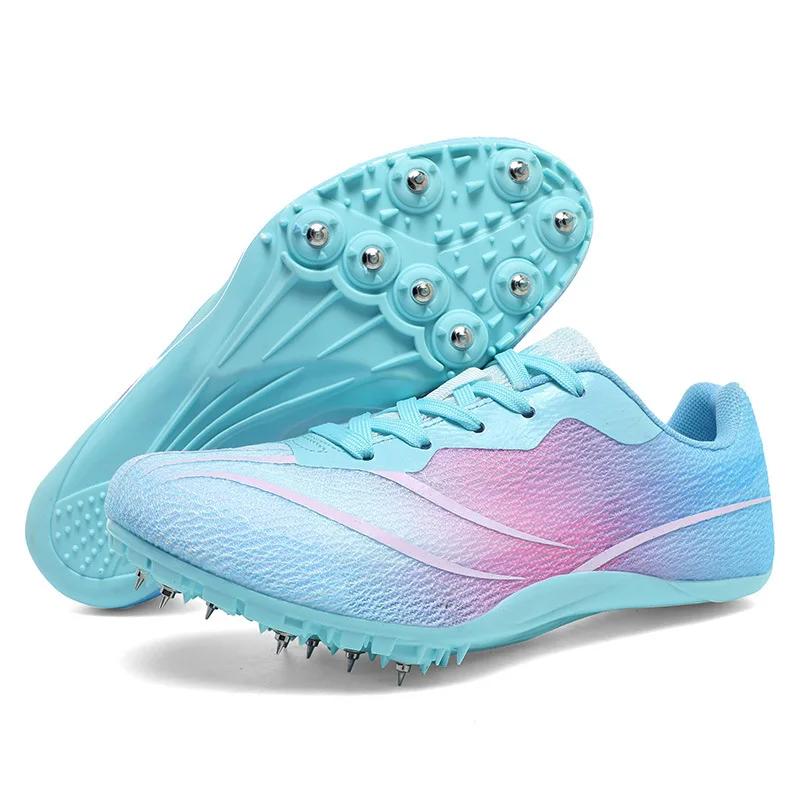 Hommes femmes athlète événements crampons Sprint chaussures athlète pointes courtes course baskets f