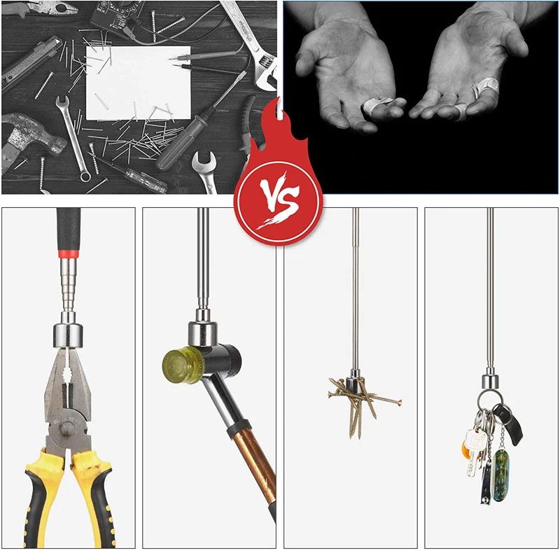 Mini stylo magnétique télescopique Portable, outils pratiques, capacité pour ramasser des boulons d'