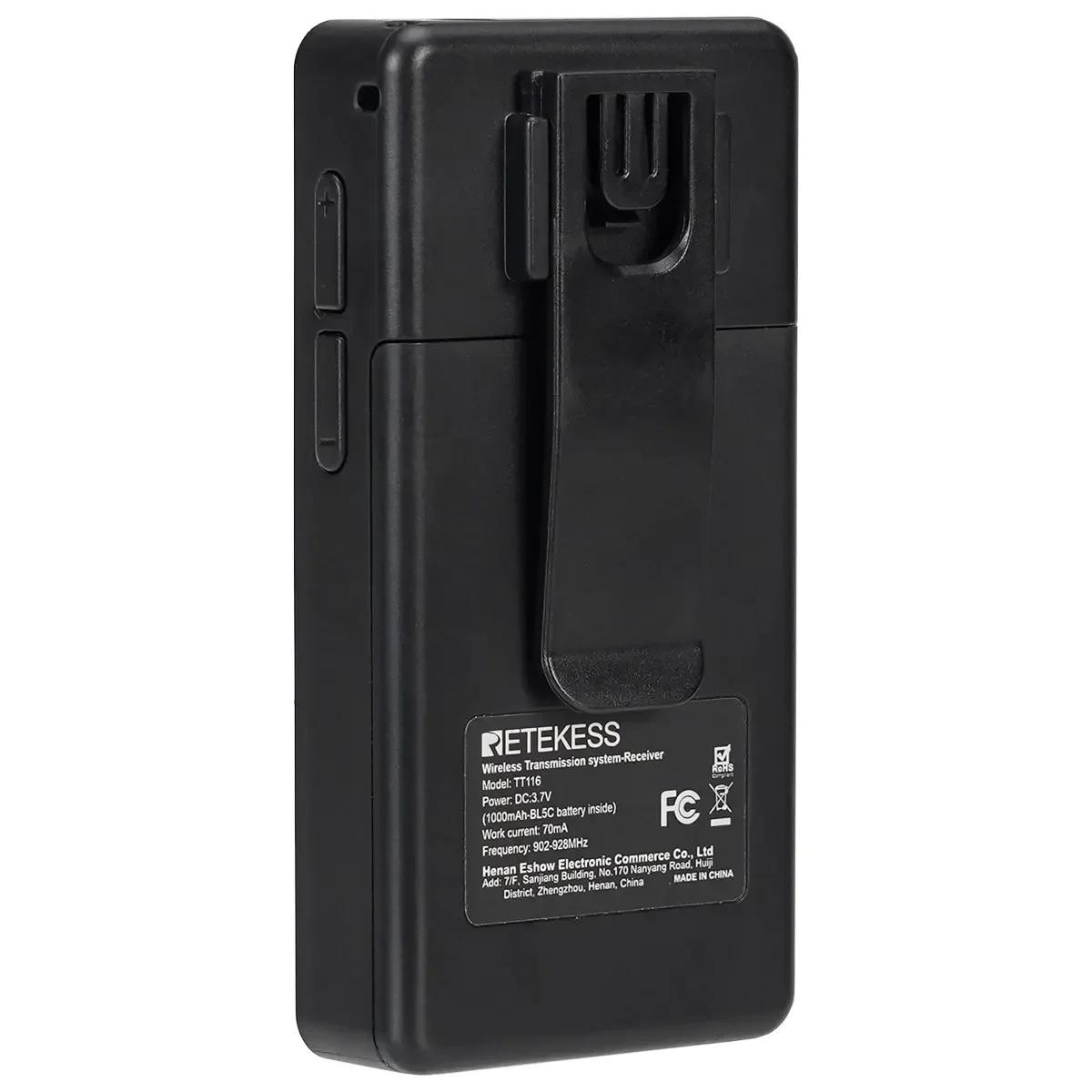 Retekess-Système de guide touristique sans fil, TT116, 1 récepteur, Type-C, Tour, Église, Traducteur