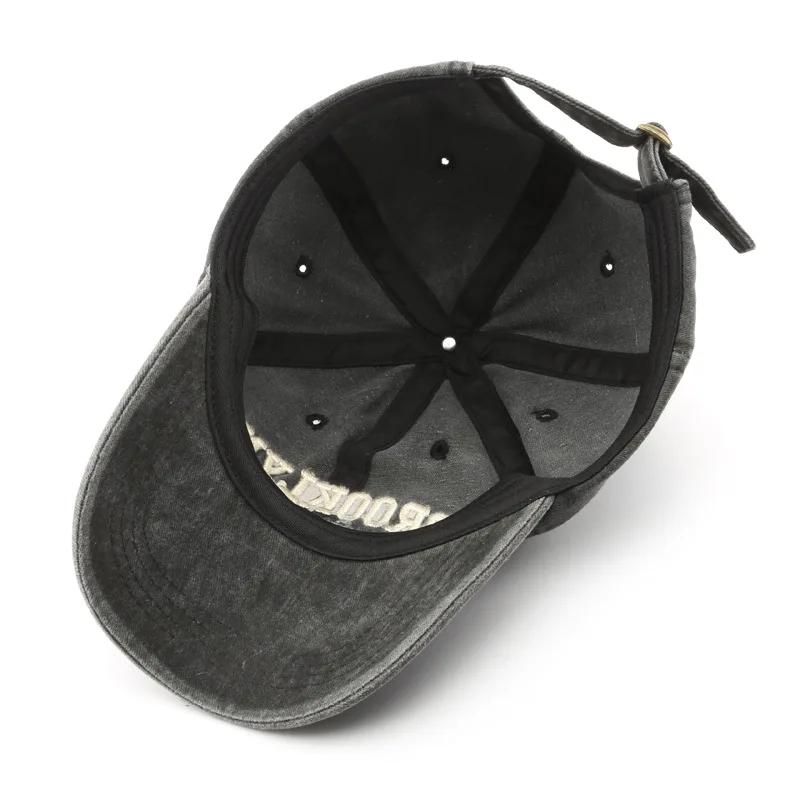 Rétro brooklyn lettre broderie casquettes de Baseball printemps été hommes femmes coton réglable cha