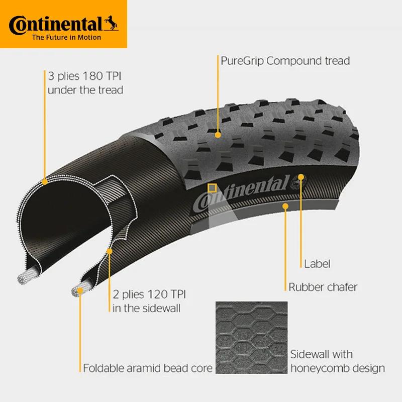 Pneu de VTT Continental CrossKing 27.5/29 x 2.3 pliable, prêt pour tubeless, anti-crevaison, compati