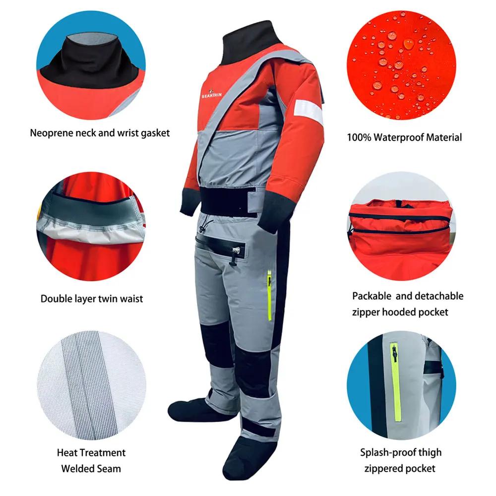 Combinaison étanche respirante à 3 plis pour hommes, combinaison de paddle chaude, imbibée semi-sèch