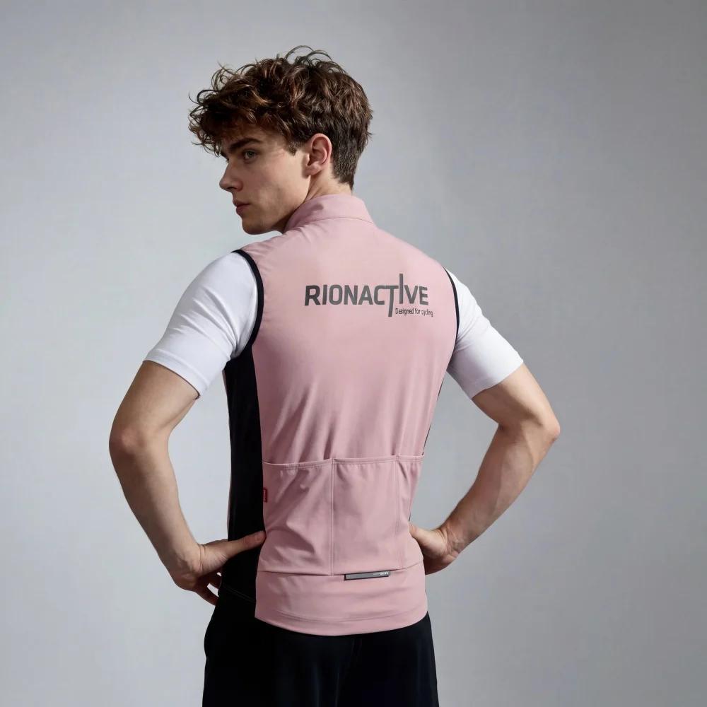 Gilet de course à pied et de cyclisme pour homme RION, coupe-vent, respirant, séchage rapide, multi-