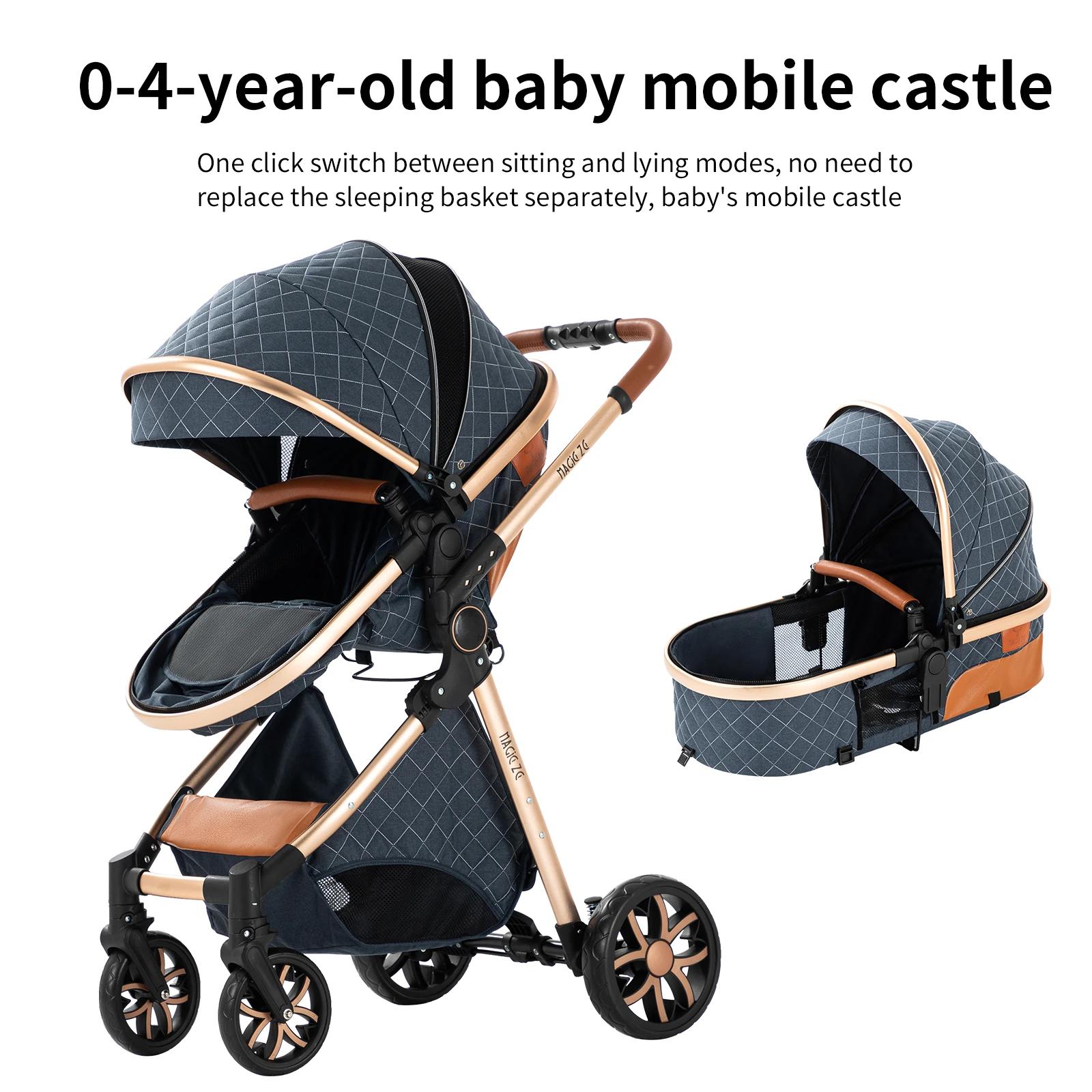 Poussette bébé 3 en 1 landau poussette légère compacte pliable poussette nouveau-né poussette systèm