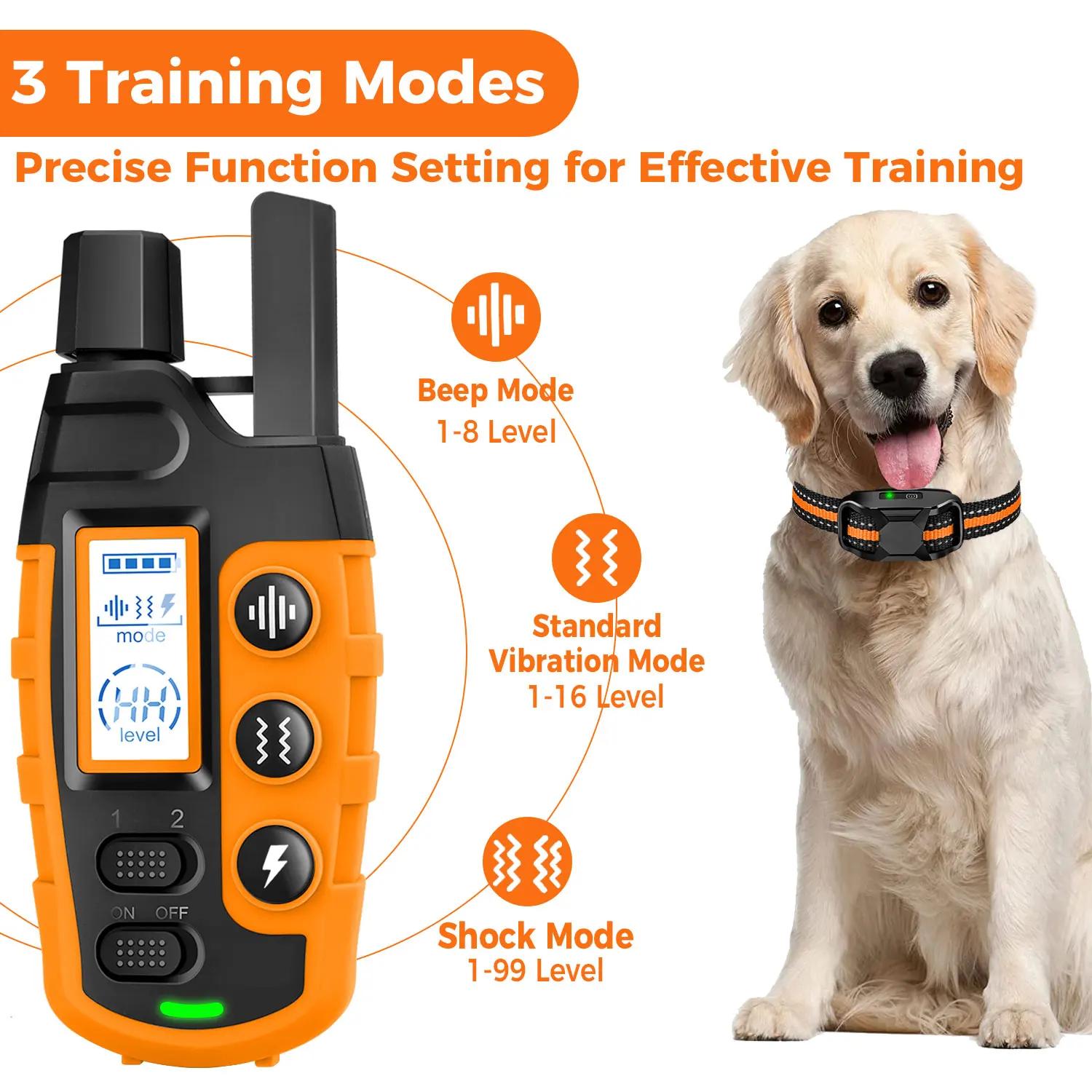 Collier de dressage électrique pour chien, 3300 pieds, télécommande, étanche, comportement pour anim