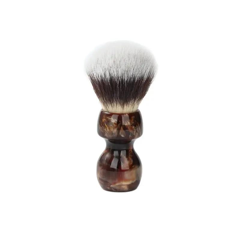 YAQI – moustaches de chat Caramel, cheveux synthétiques, brosse de rasage humide pour hommes