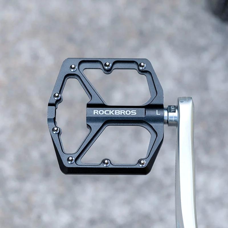 ROCKBROS – pédales de vélo antidérapantes en alliage d'aluminium, roulement scellé ultraléger, acces