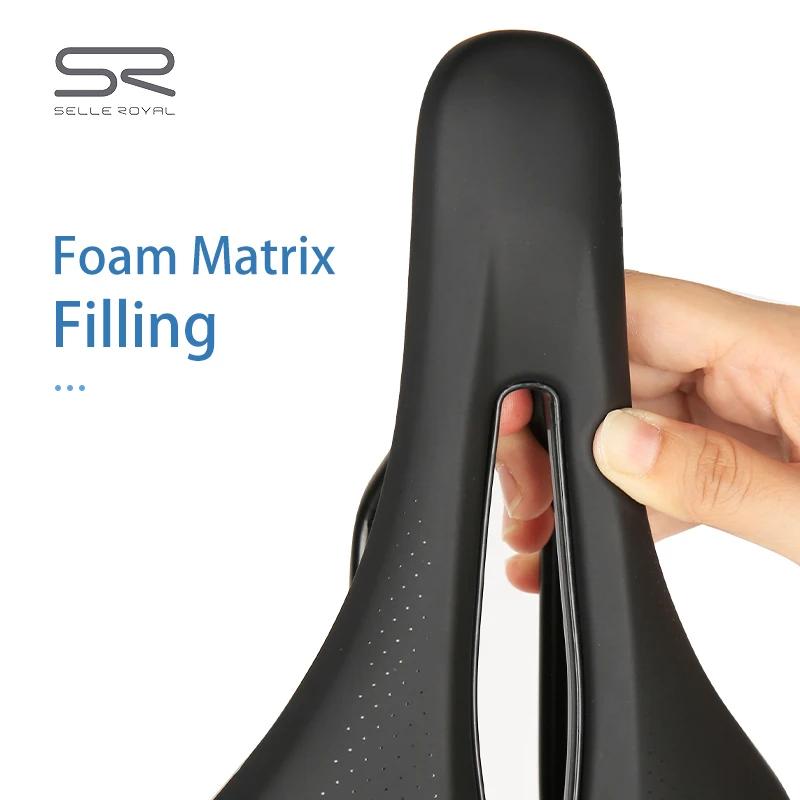 Selle de vélo respirante et légère SELLE ROYAL, selle de vélo de route et VTT, sièges souples en cui