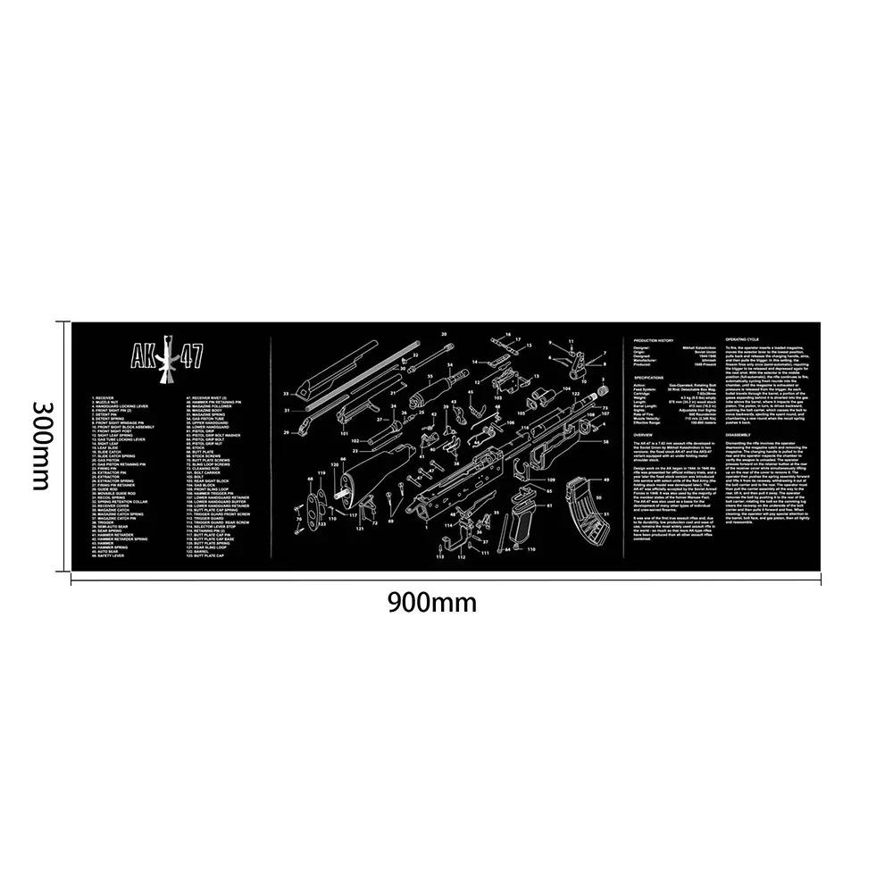 Kit de nettoyage pour AR15, tapis de souris pour Colt 1911 AK47 Beretta 92 FS BROWNING CZ Shadow2 SA