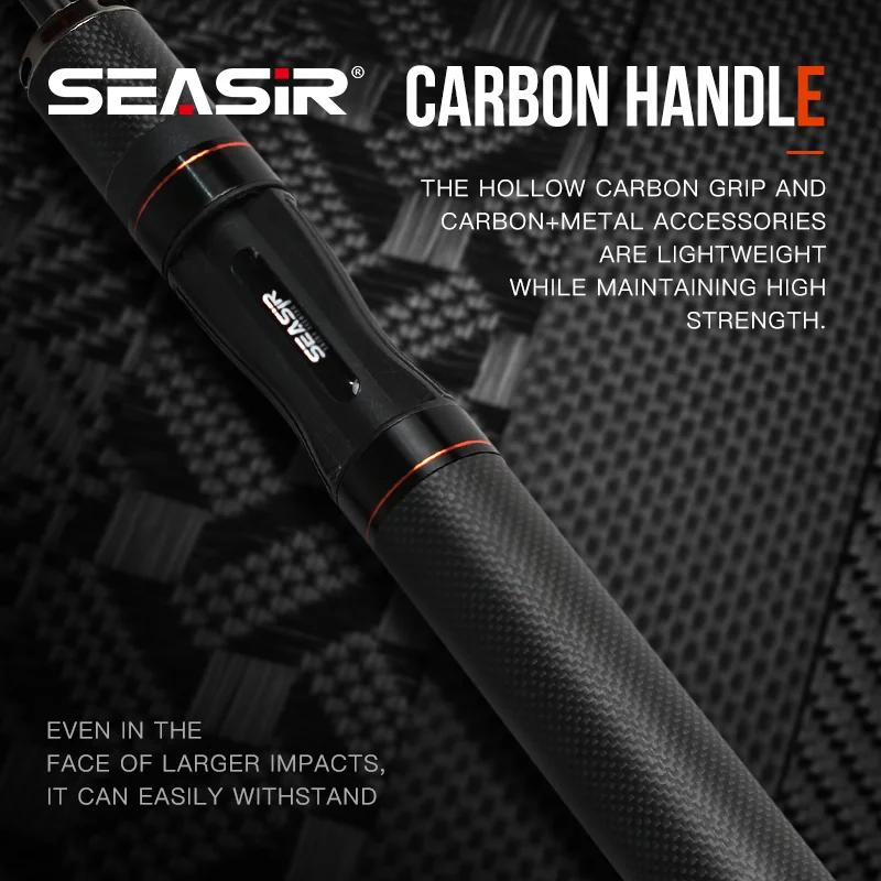 SEASIR canne à pêche flèche noire 4.92FT 76G poids du leurre 0.8-10g UL Fiber de carbone FUJI O anne
