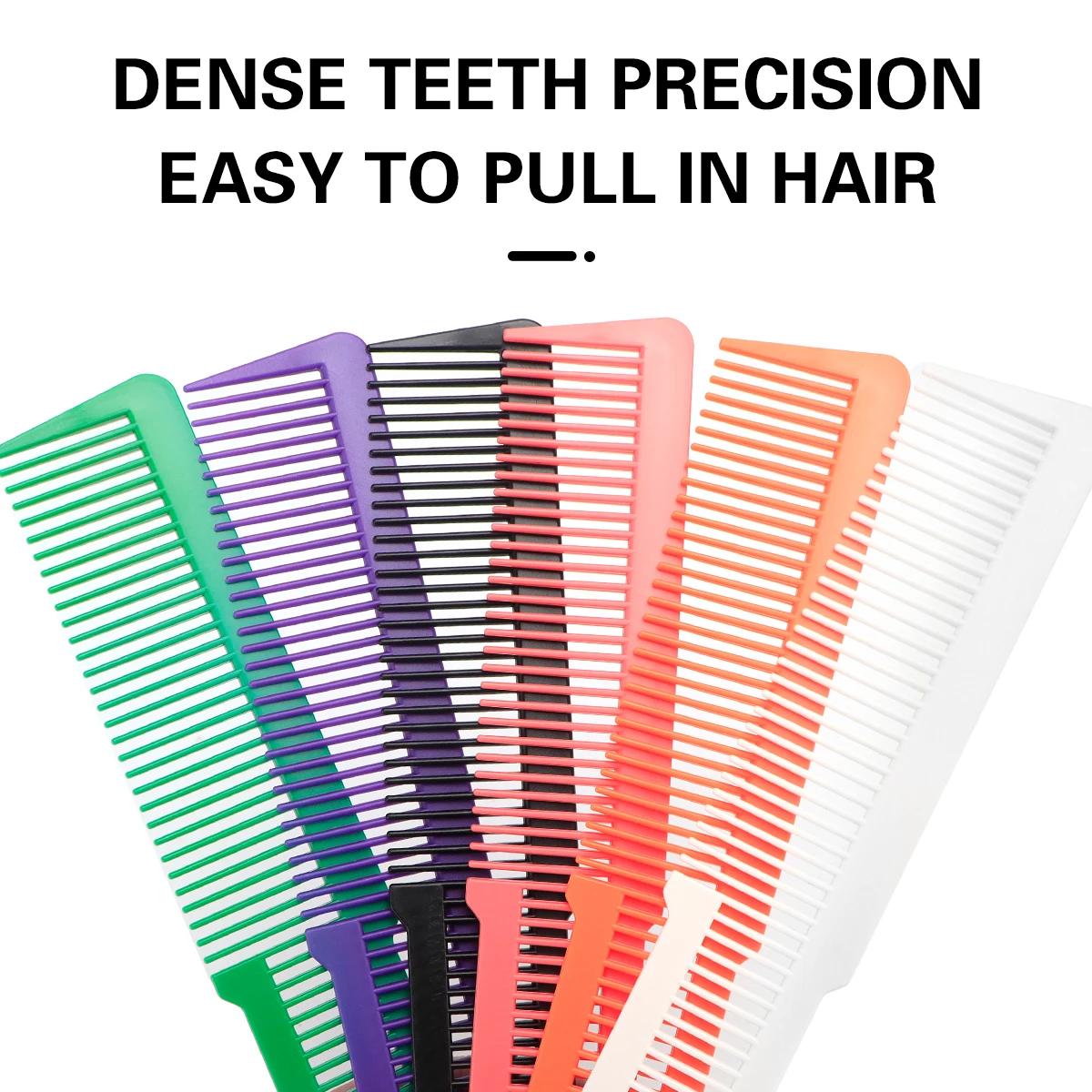 Peigne professionnel en plastique à double usage pour Salon de coiffure, antistatique, pour barbiers