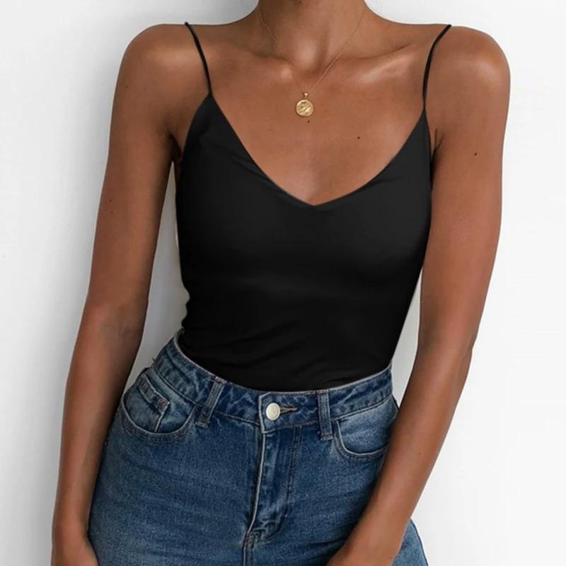 Camisole en Fibrisole Sexy pour Femme, Camisole Mince, Glaçure Précieuse, Bretelles Féminines, Basiq