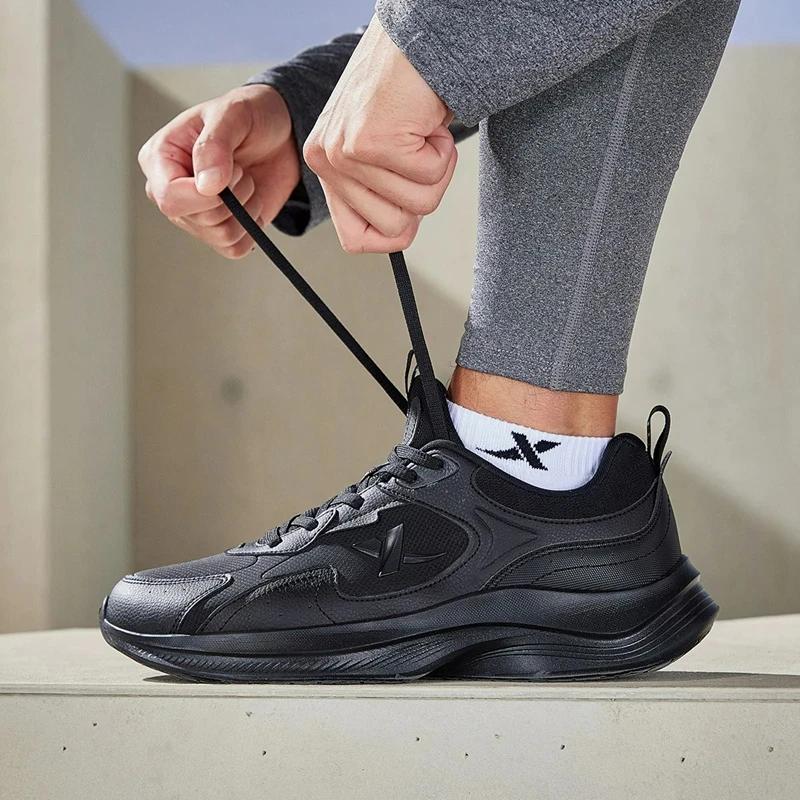 Xtep-Chaussures de course légères et respirantes pour homme, baskets de sport à rebond avec baume an