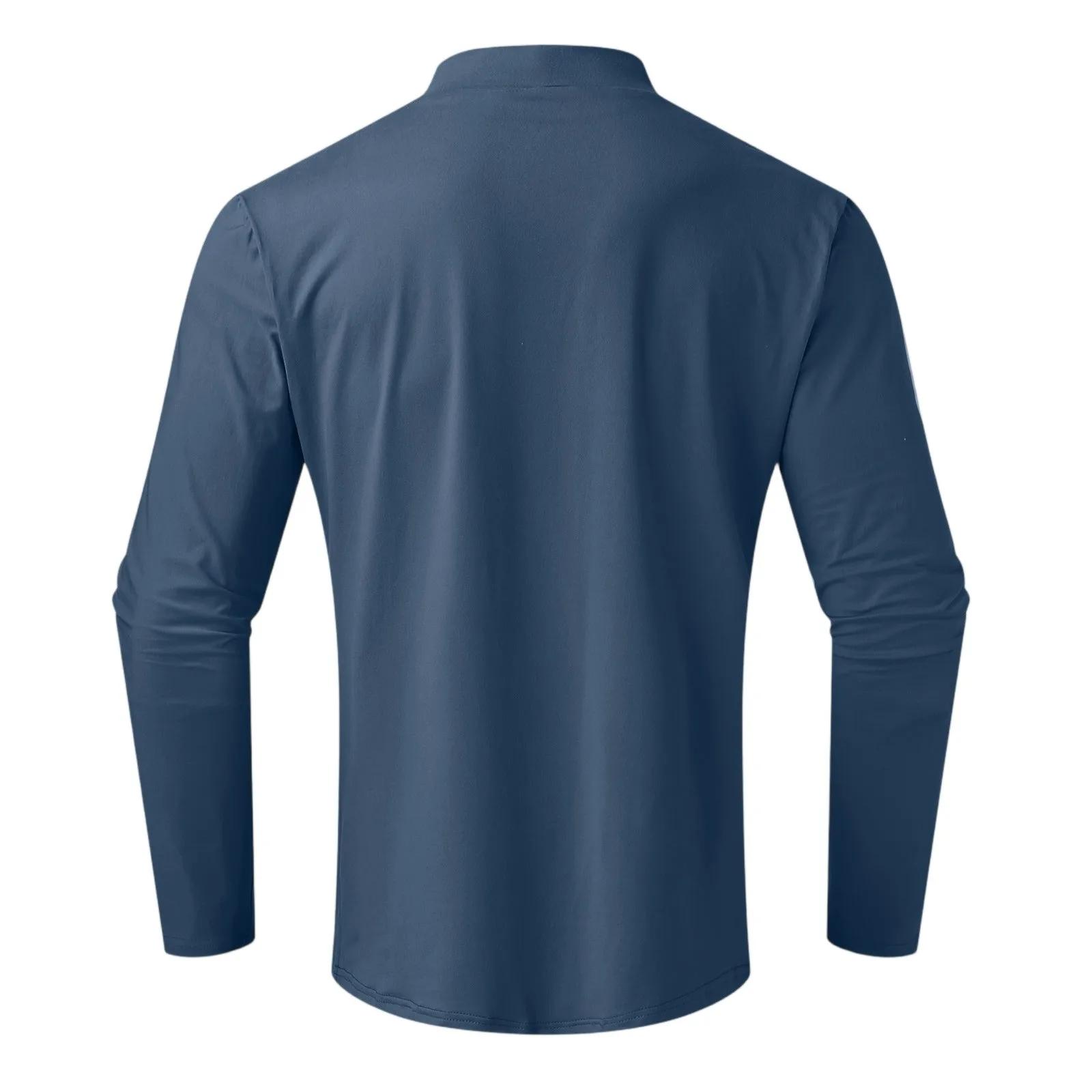  Hommes décontracté coupe ajustée Tops basiques léger col roulé pull chemise 2025 tendance respiran