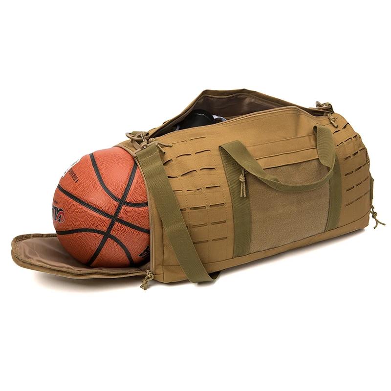 Sac de Sport 40l, sac de voyage tactique pour hommes, sac d'entraînement physique avec chaussures, b