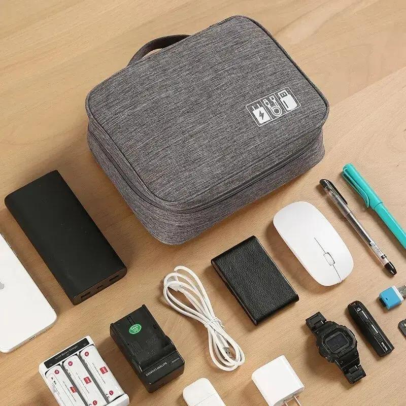 Sac de rangement de câbles, organisateur électronique numérique étanche, sac de rangement de prise d