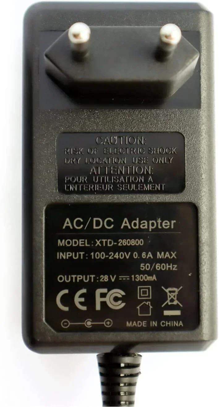 Prise ue 28V 1,3a adaptateur chargeur alimentation pour Husqvarna Automower 105 305 315X 40X 2016-20