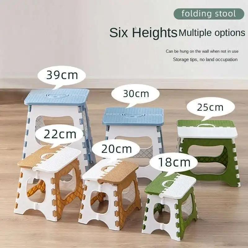 Tabouret pliant en plastique épais, Mini siège d'extérieur Portable pour adultes et enfants, idéal p